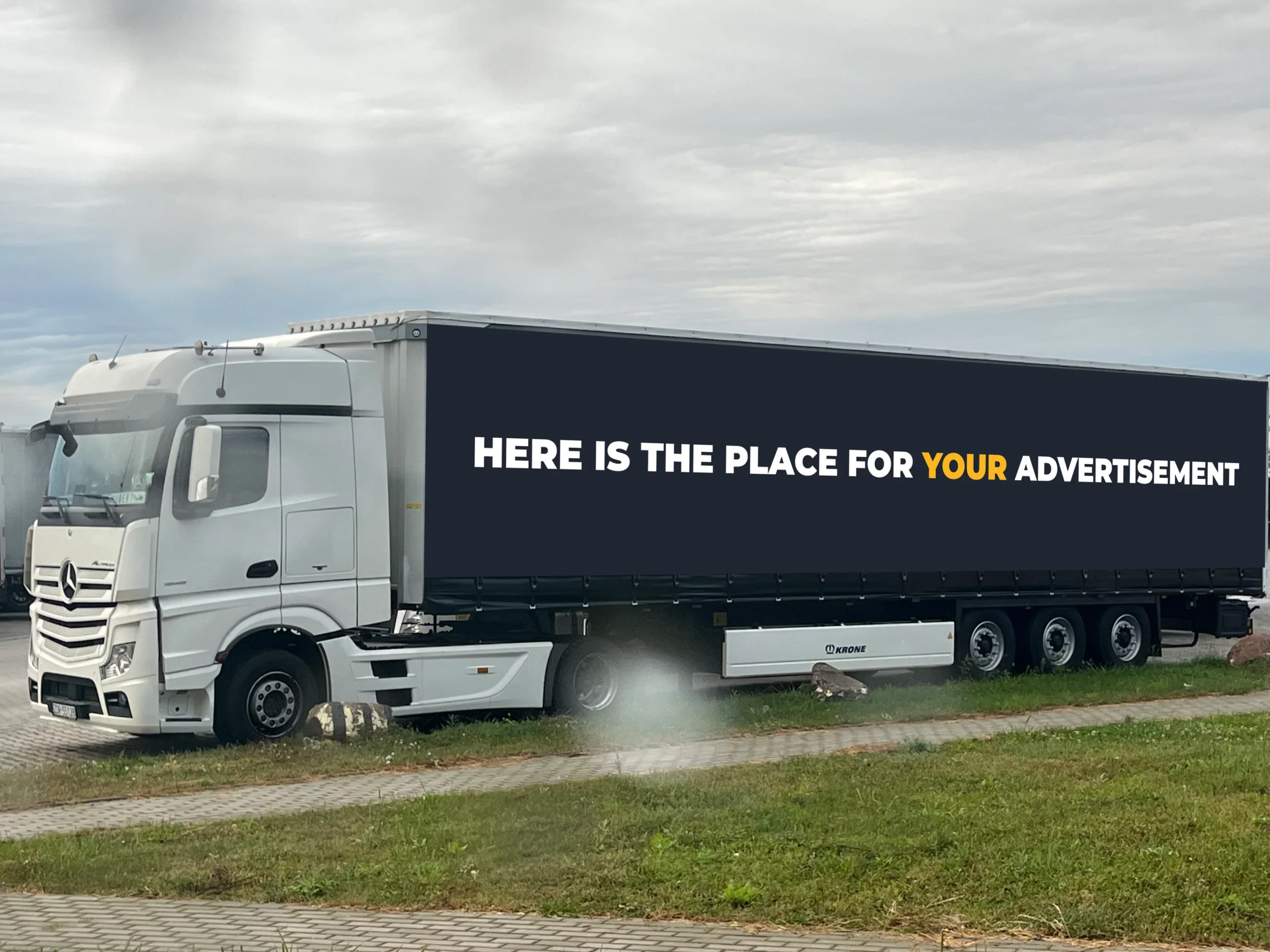 truck with place for your advertisement